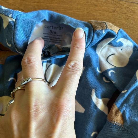 Bundle of 3 month old zip footie onesies - Picture 5 of 8